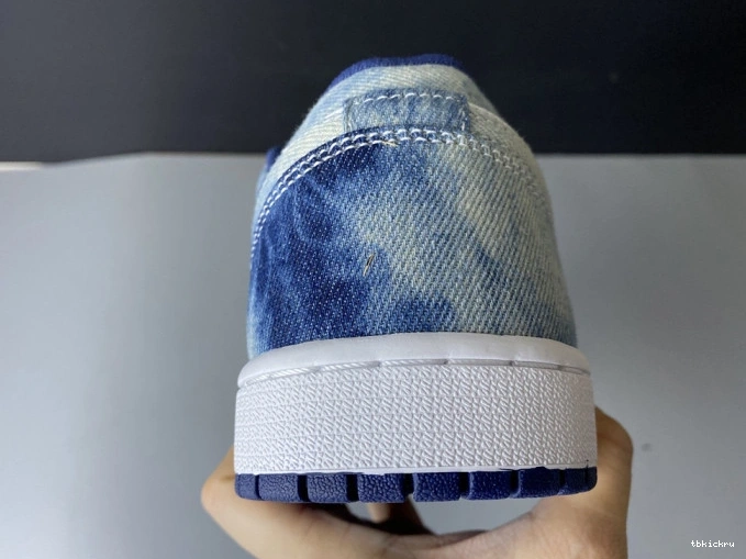 Cheap TBK Denim Jordan Air 1 Low Washed CZ8455-100 0702